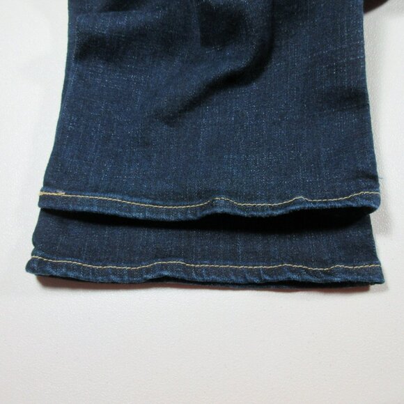 Levis womens indigo distressed Classic boot stretch jeans 32x32 EUC - Picture 9 of 9